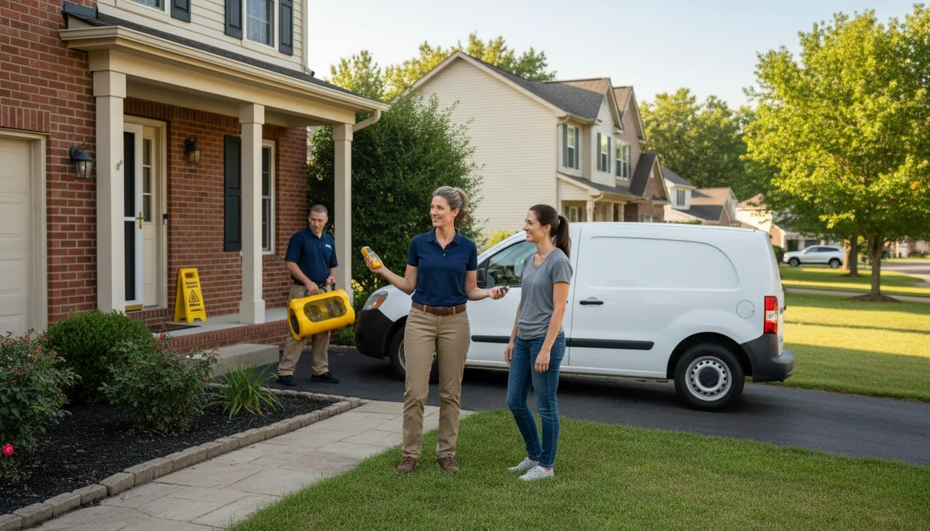 Residential water damage restoration in Sylva, NC